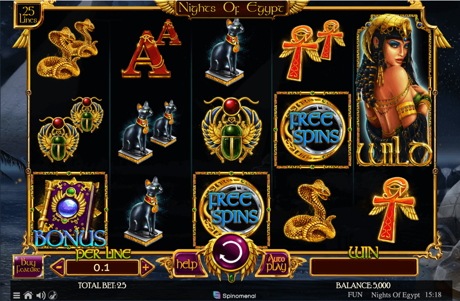 Игровой слот Nights of Egypt